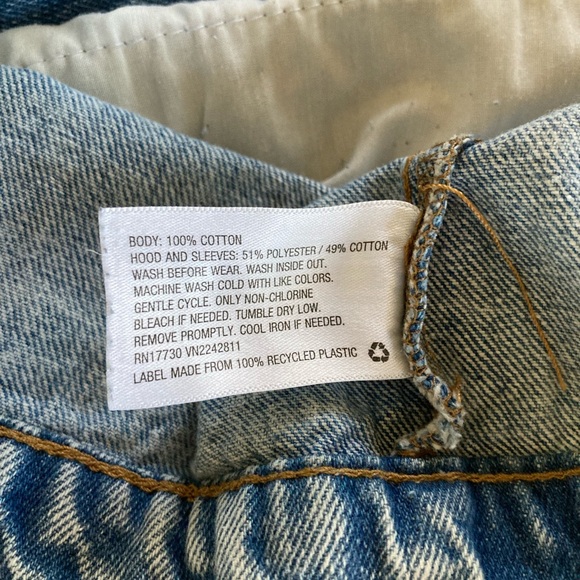 Blue Denim Jacket hooded - Picture 2 of 10